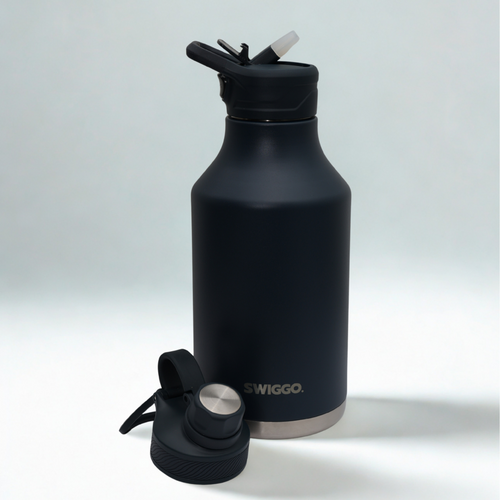 Sipreme Vacuum Insulated Water Bottle - 1.9 L (64 oz) (with 2 lids)